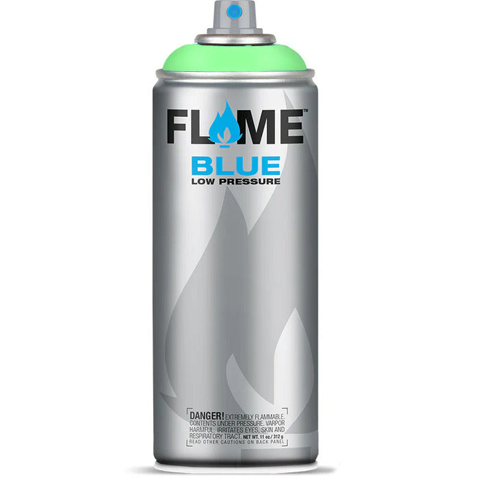 Flame Blue Spray Paint 400ml - Cool & Neutral Tones - Front View Of Menthol Light